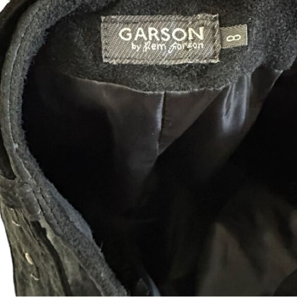 Garson by Rem Garson Black Suede Pants with Belt - Picture 6 of 6